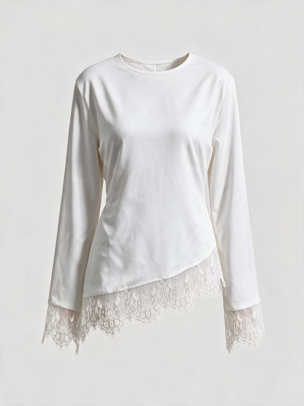 Lace Hem — White 1