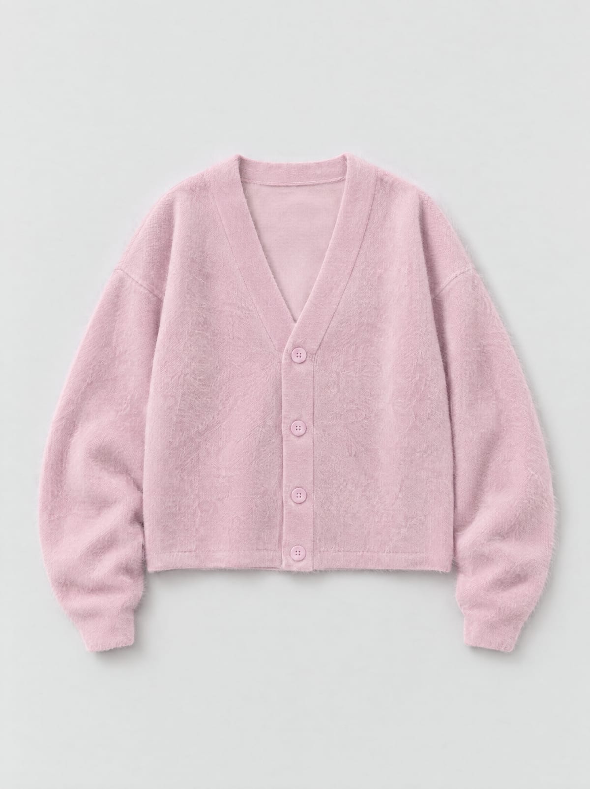 Mohair Cardigan — Baby Pink