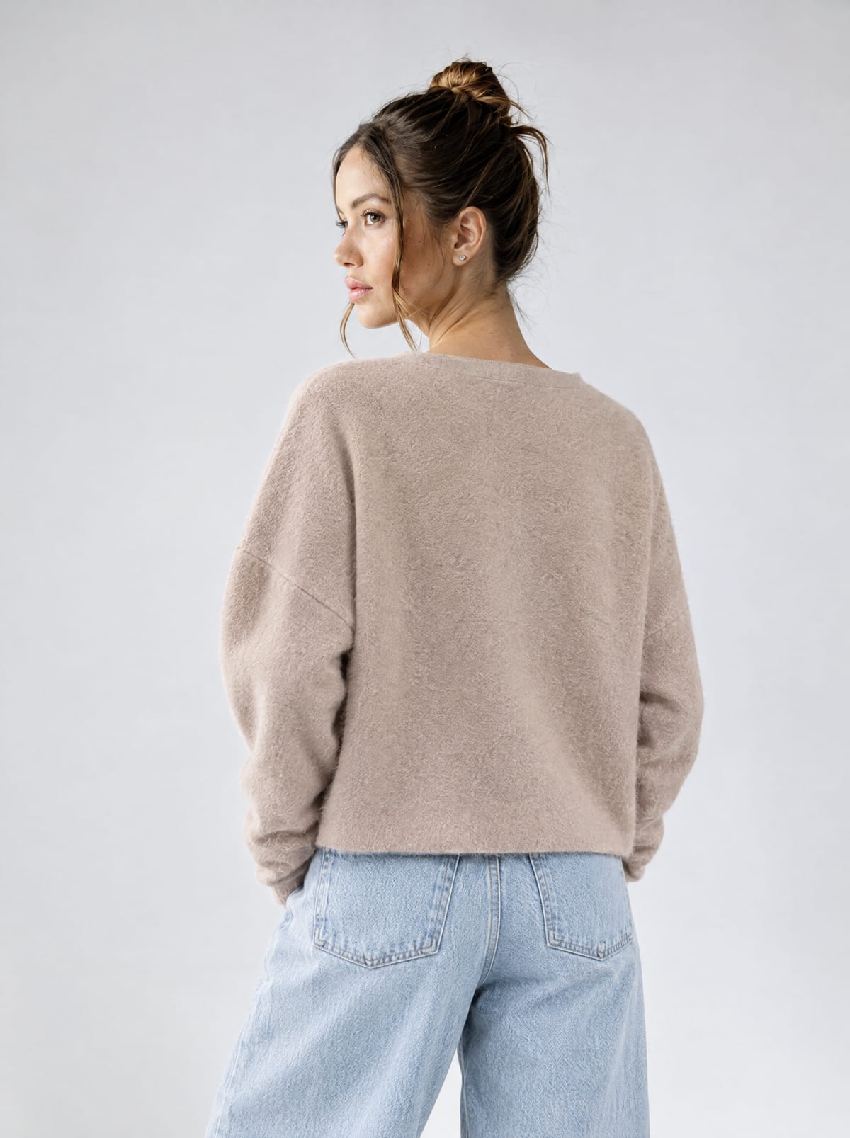 Mohair Cardigan — Beige 3