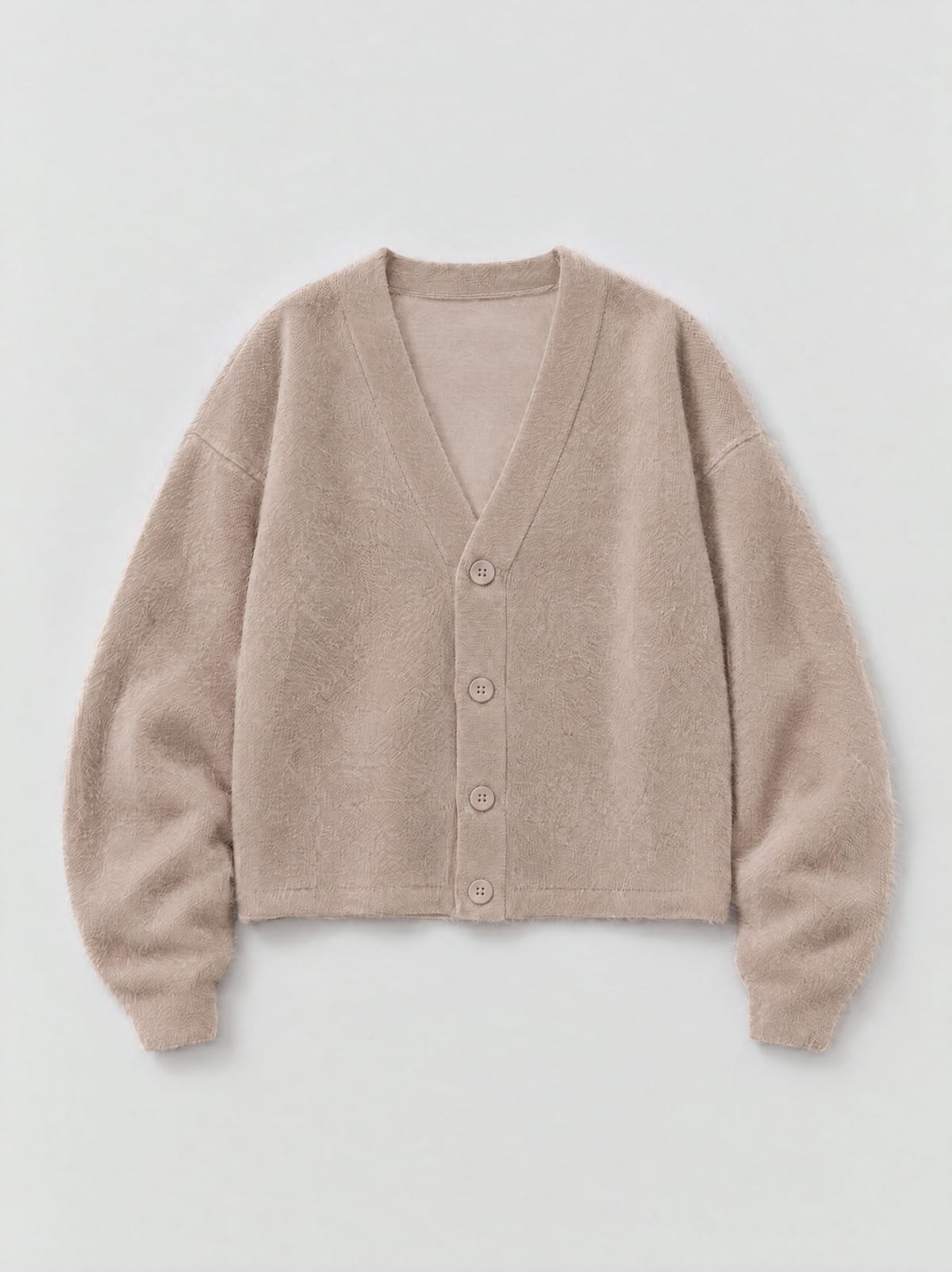 Mohair Cardigan — Beige
