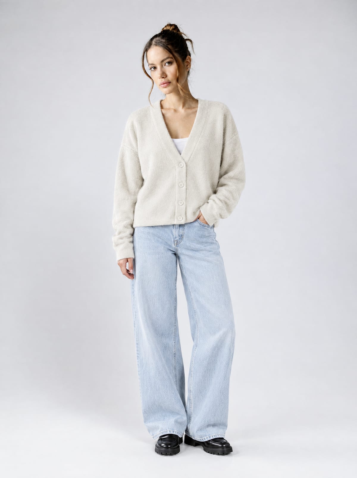 Mohair Cardigan — Off-White