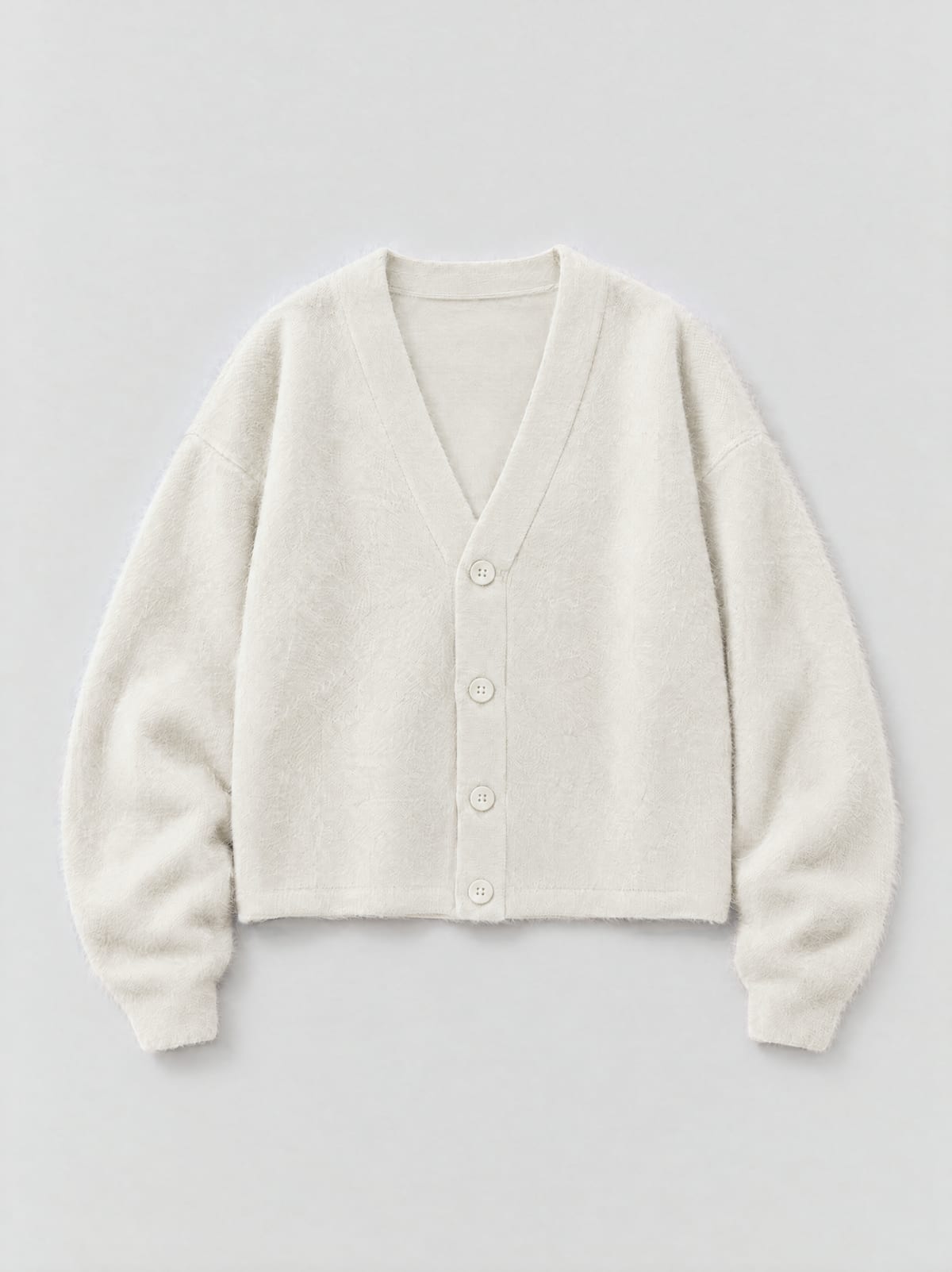 Mohair Cardigan — Off-White